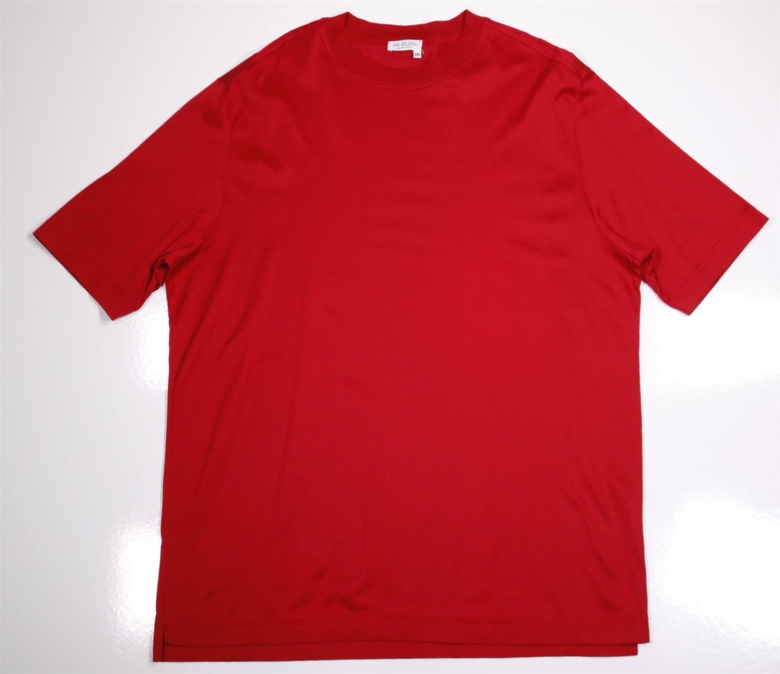 Pal Zileri Deep Red Cotton Short Sleeve Crewneck T-Shirt Mens XXL