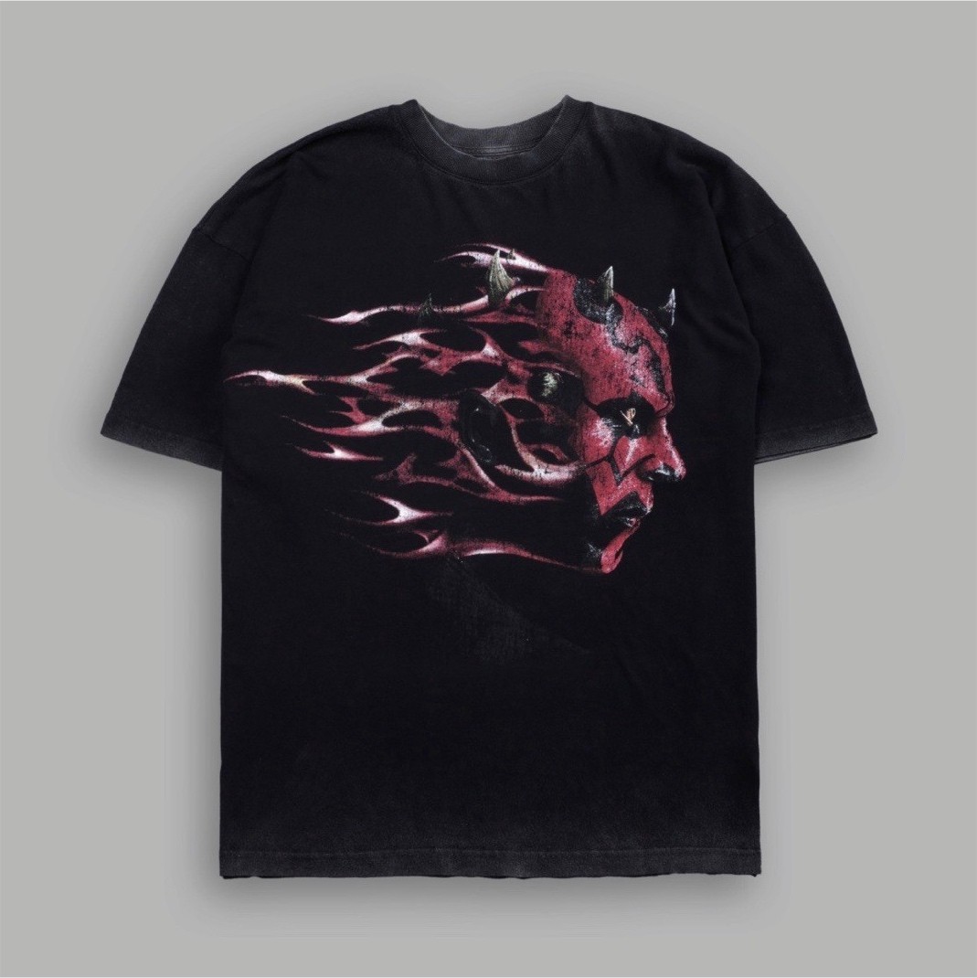 Darc Sport SITH INFERNO PREMIUM OVERSIZED TEE IN BLACK Size L