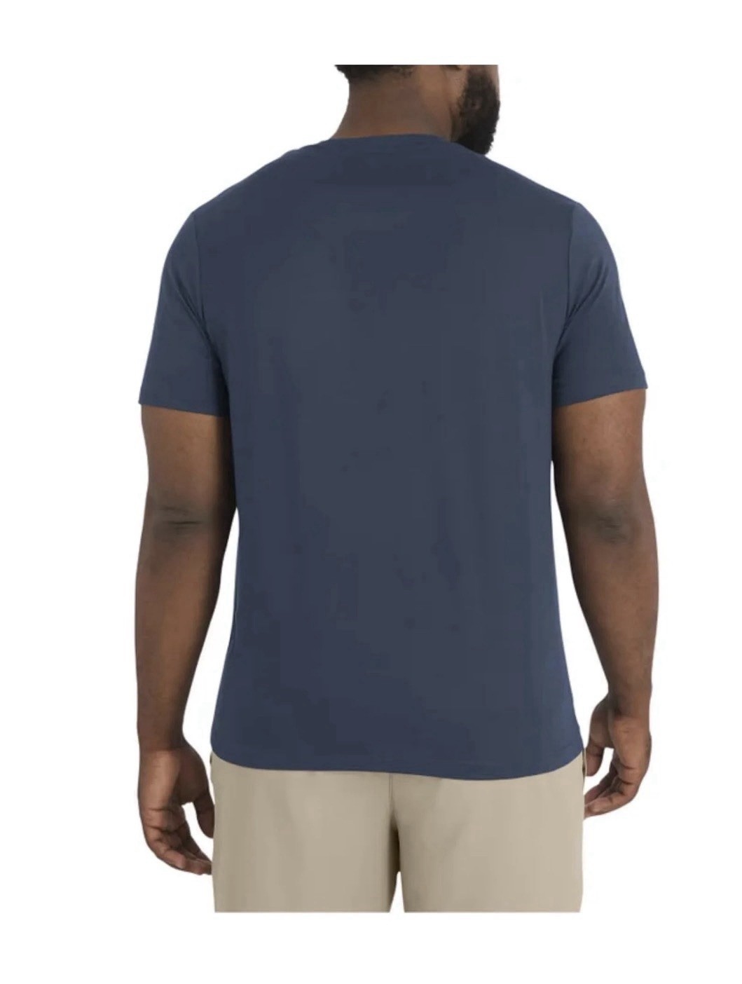 Quiksilver Men’s Blue Solid Crew Neck Short Sleeve Logo T-Shirt Size M