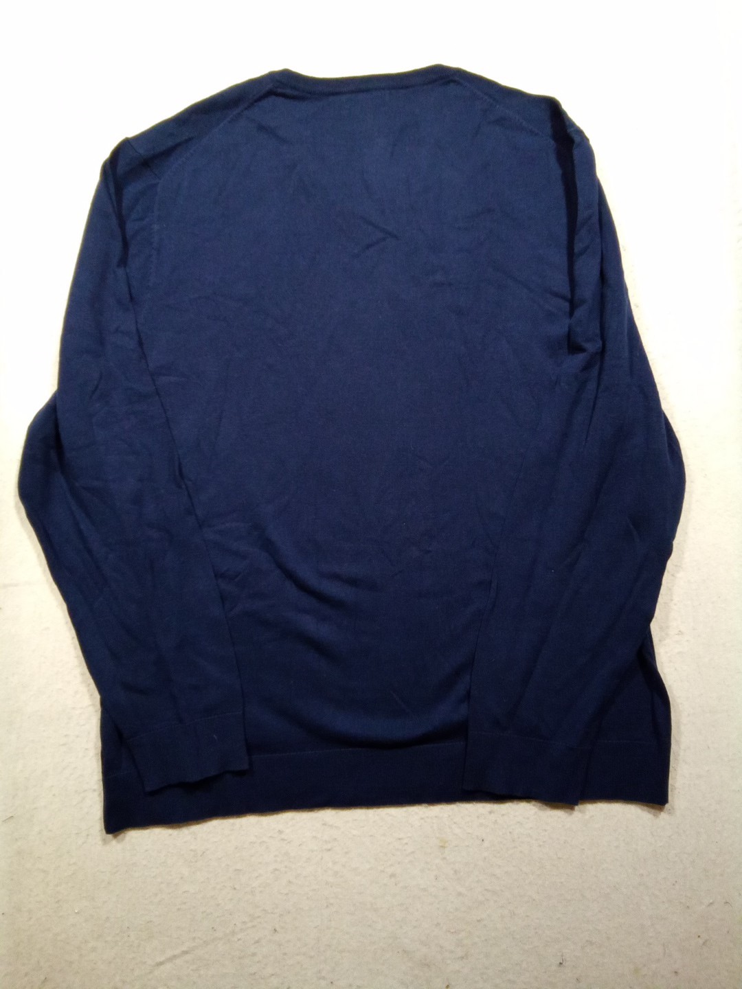 Alfani Modal Blend Regular Fit V-Neck Long Sleeve T-shirt Men’s 2XL Blue
