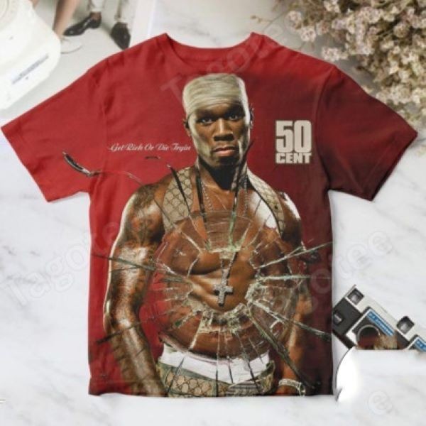 50 Cent Get Rich Or Die Tryin’ Album Cover 3D T-Shirt For Fans OM371