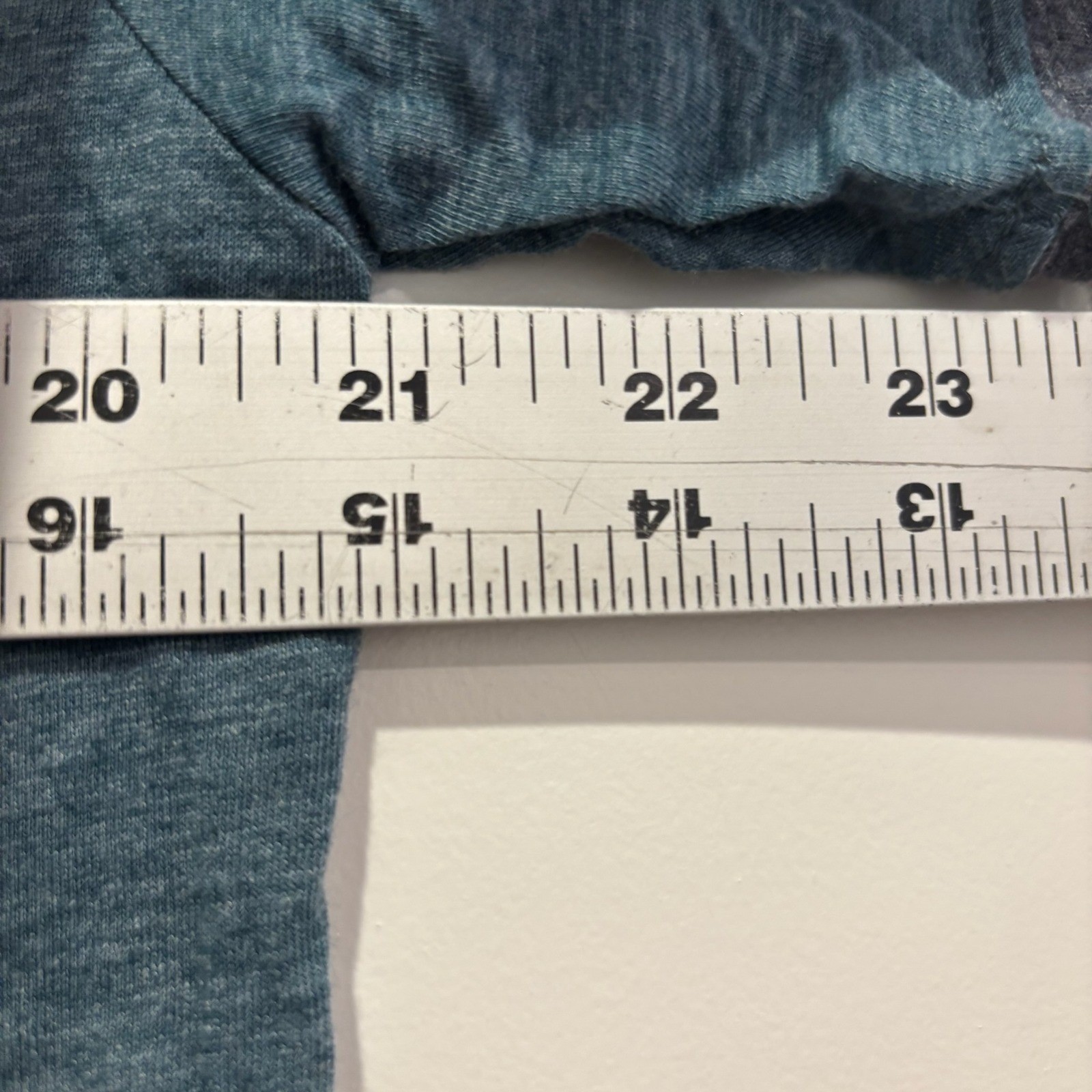 Next Level Apparel Mens Ringer T-Shirt Heather Teal Charcoal Grey Size L