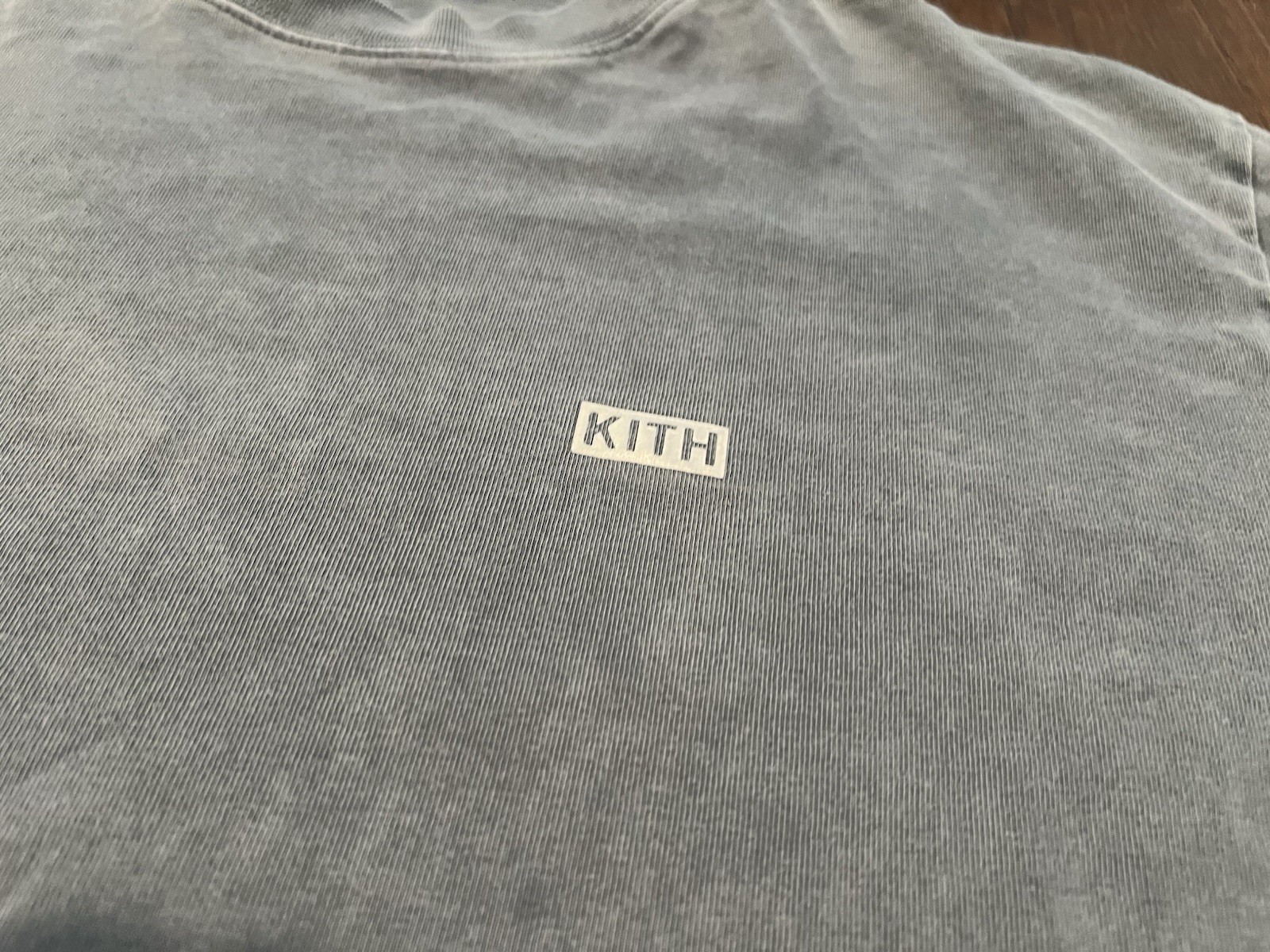Kith Box Logo Long-Sleeve T-Shirt Charcoal Gray Size Mens L Large Streetwear