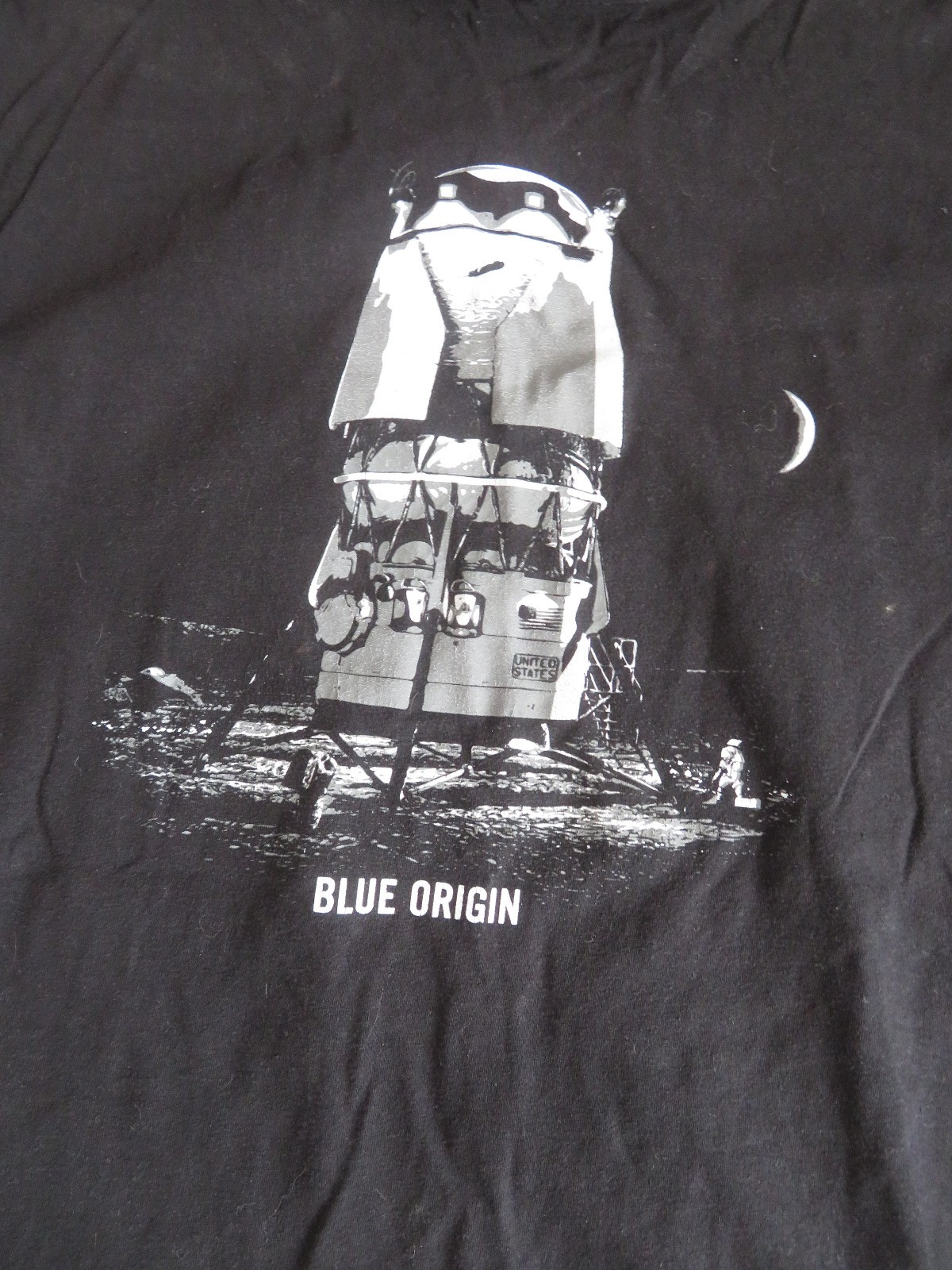 RARE Blue Origin Rocket / Lander T Shirt XXL
