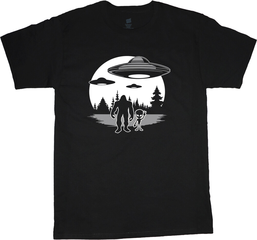Big and Tall T-shirt Mens Graphic Tees Funny Sasquatch King Size Big Guy
