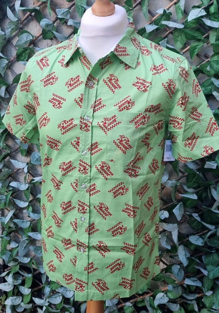 Boys Disney Parks – Pizza Planet Woven Button Shirt | BNWT | X-Small Toy Story