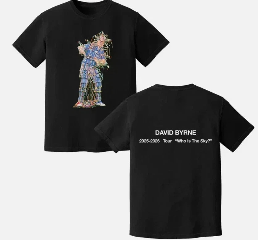 2 Sides David Byrne Who Is the Sky Tour 2025-2026 T-shirtrt shirt HL946