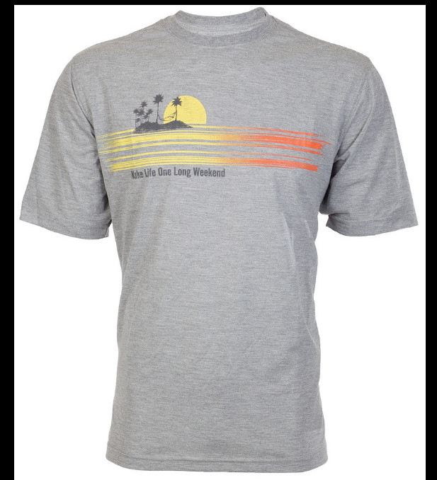 $45 TOMMY BAHAMA Heather Grey LONG WEEKEND Relaxed Fit Short Sleeve T-shirt NWT