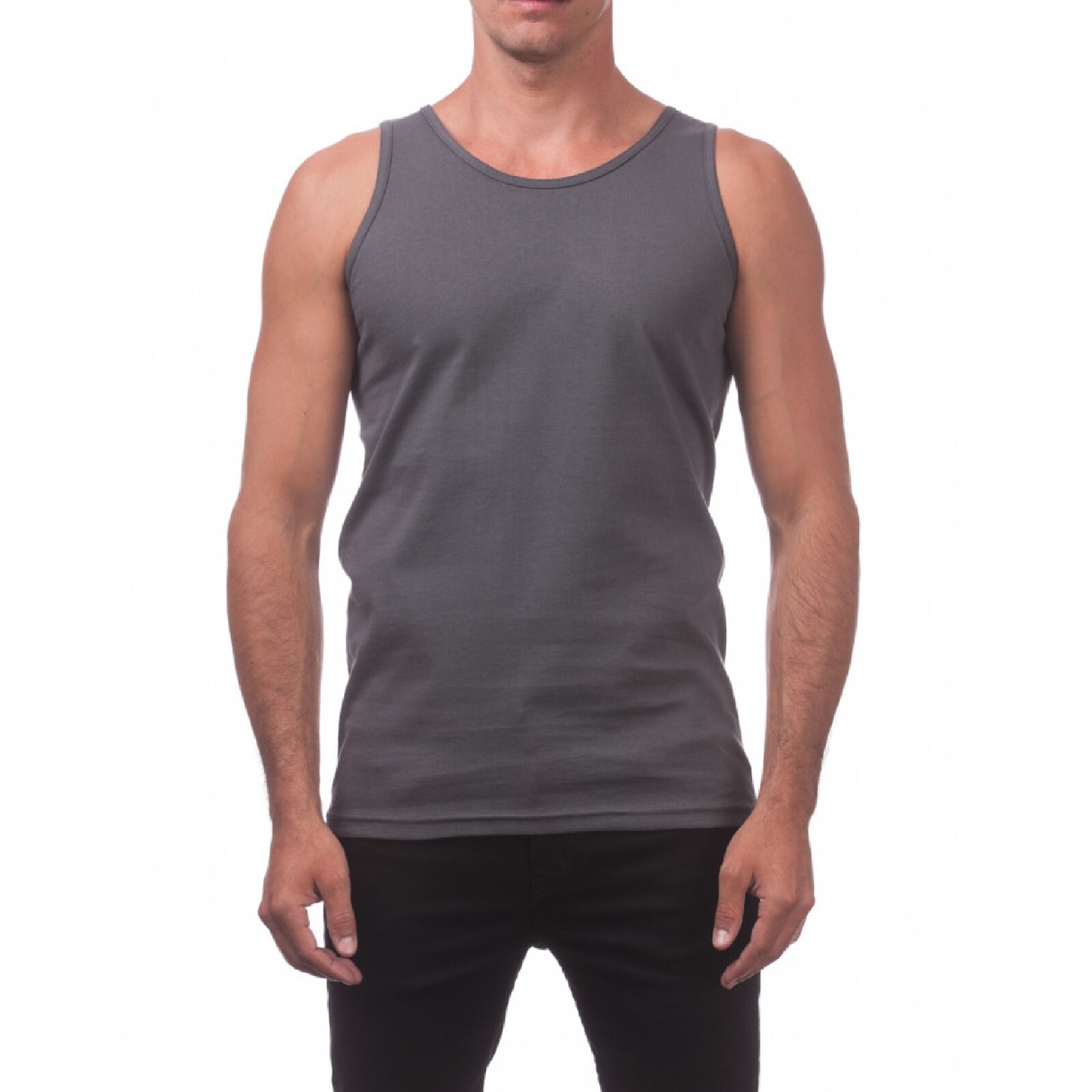 PROCLUB MENS COMFORT TANK TOP PRO CLUB CASUAL SLEEVELESS TANK TOP GYM SUMMER