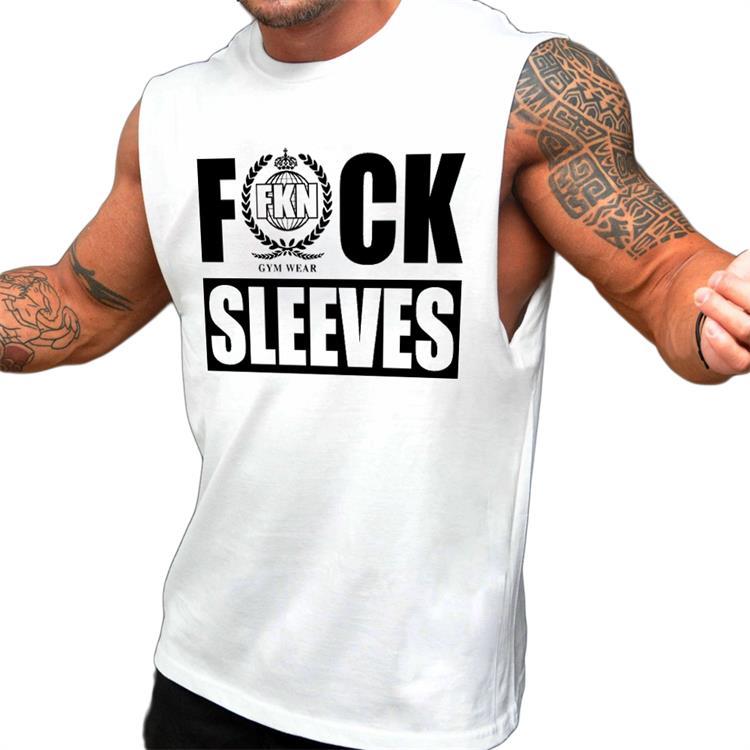 Men Fitness Bodybuilding cotton Tank Top Vest sleeveless shirt muscle undershirt