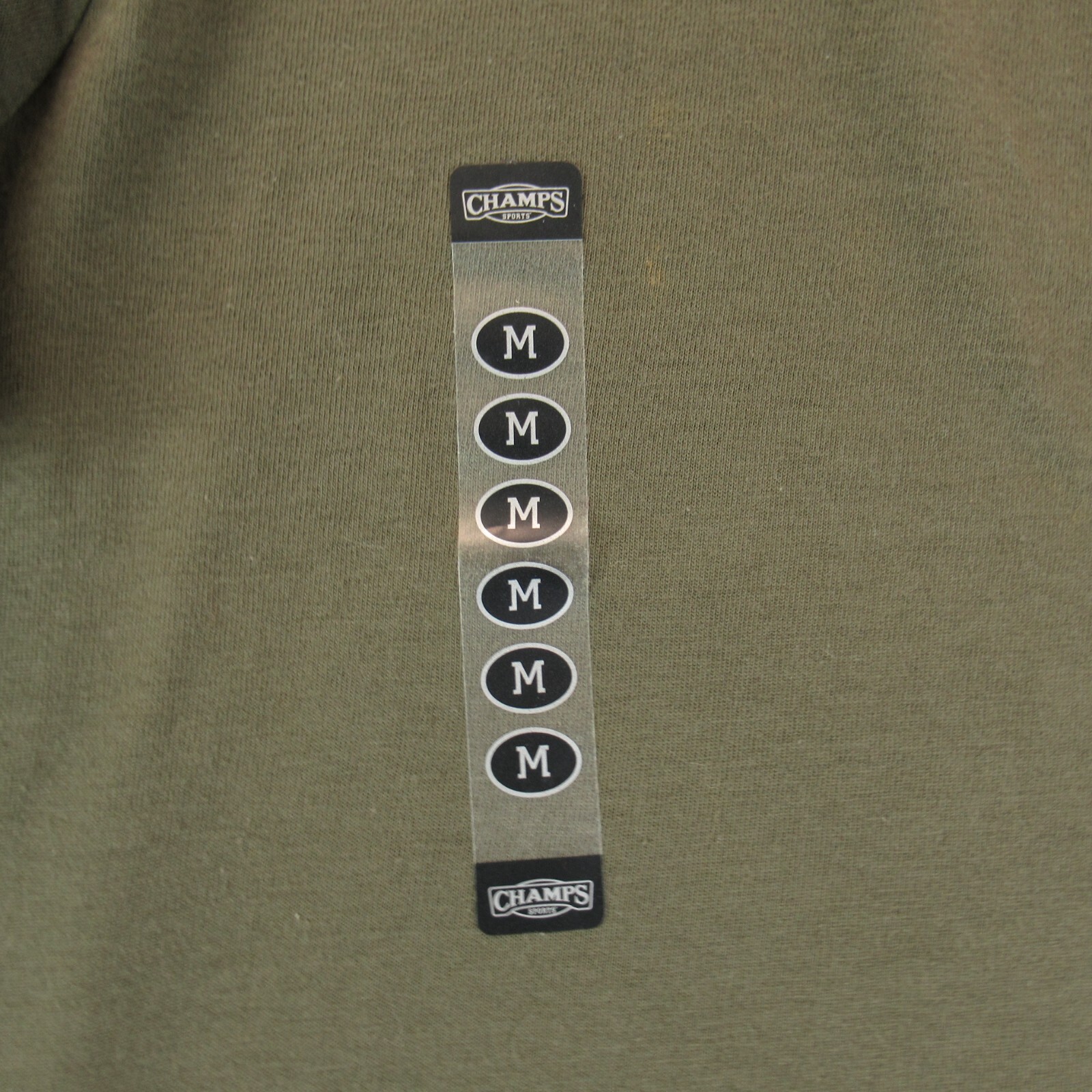 CSG Champs Sports Gear Men Shirt Medium Olive Green Short Sleeve Pleated Sleeves