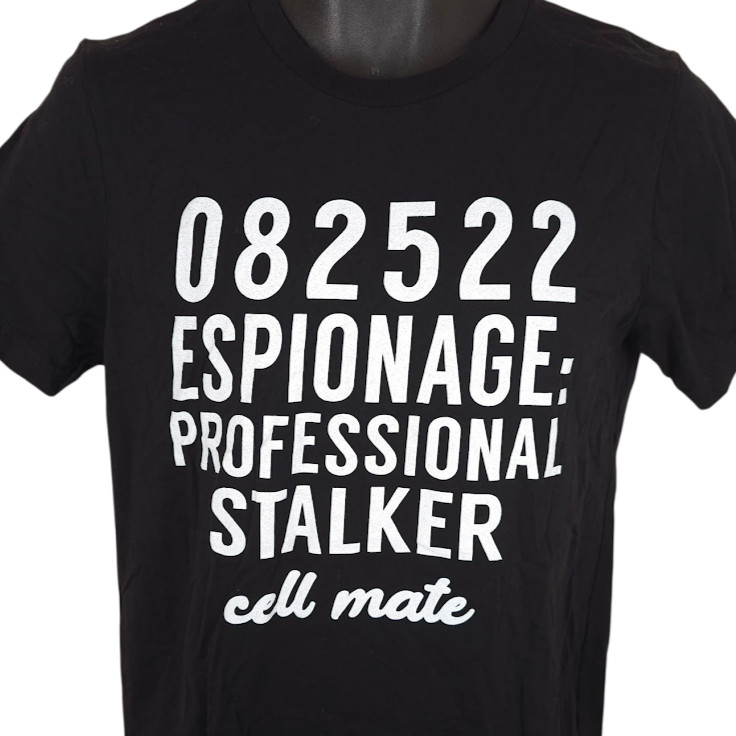 Professional Stalker T Shirt Mens Size Medium Black Espionage Cell Mate
