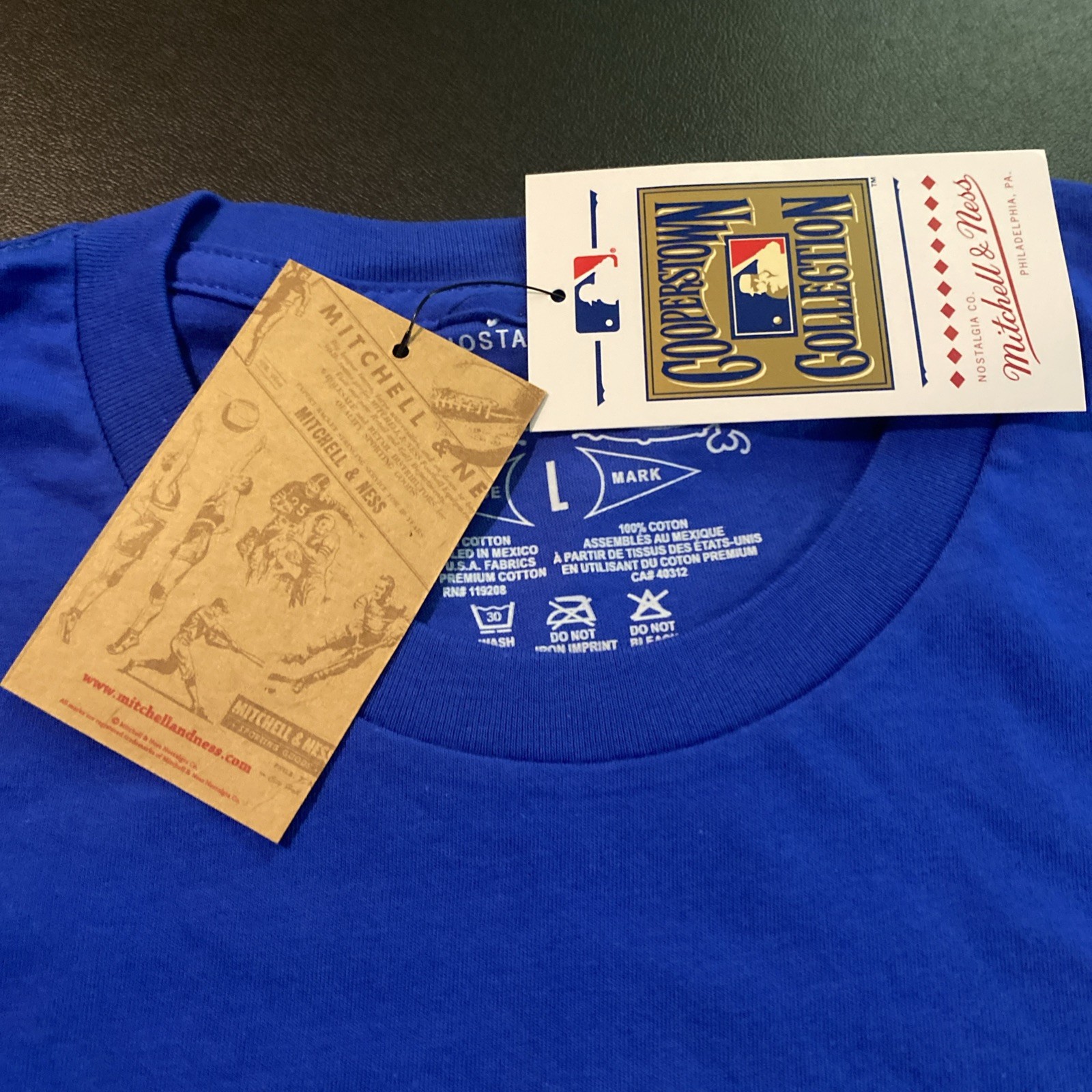 Mitchell & Ness Los Angeles Dodgers MLB T-Shirt Size L, NWT 100% Authentic