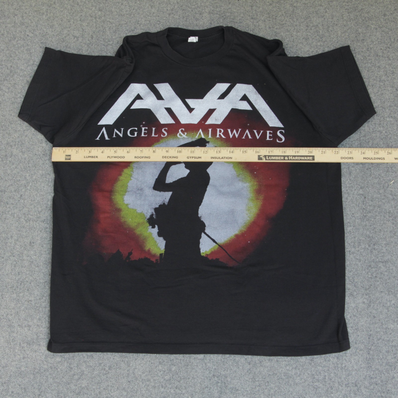 Angels & Airwaves T Shirt L VTG 2008 Tour Merch Rock Concert Band Tom DeLonge