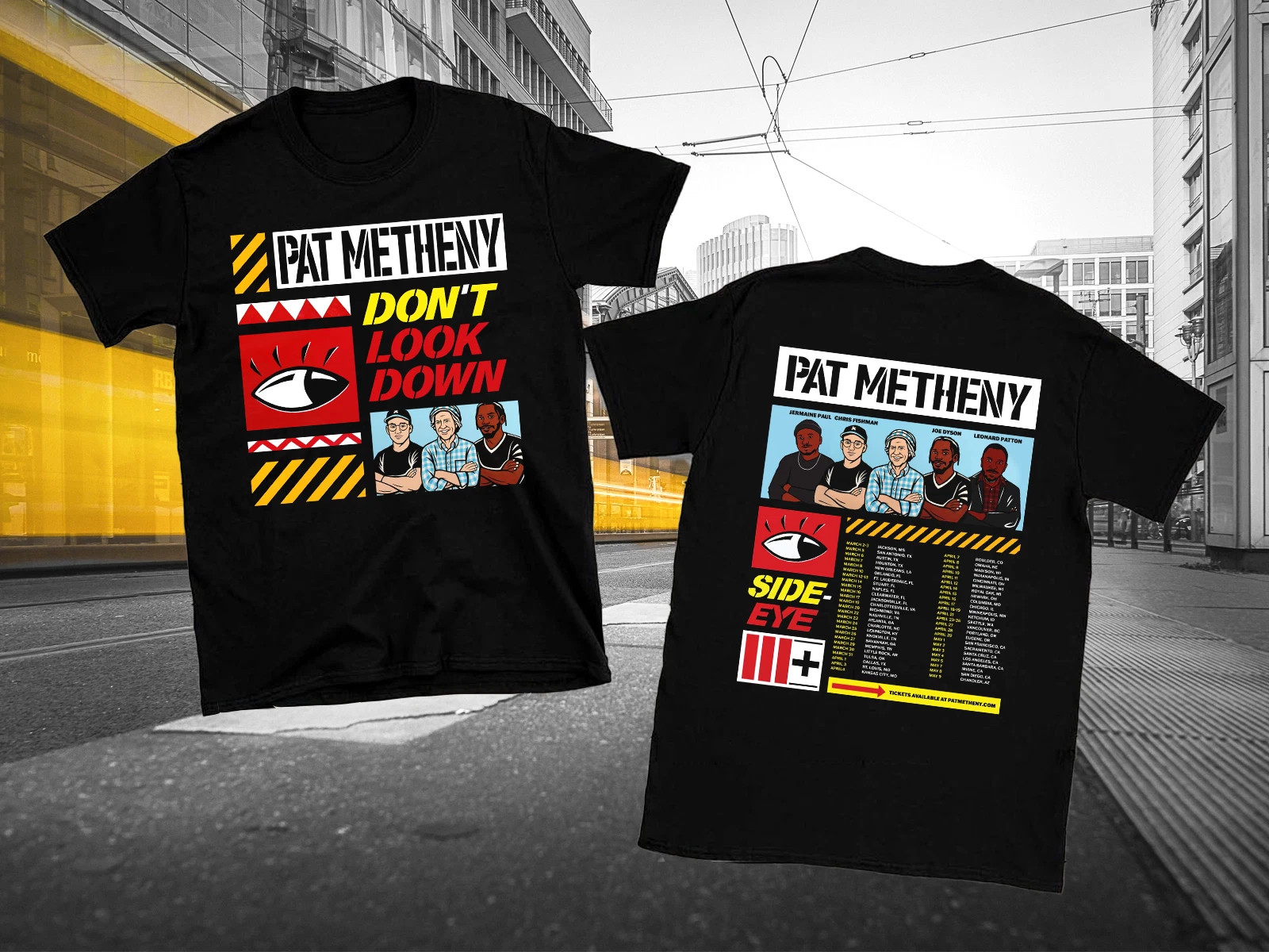 2 Sides Pat Metheny Side-Eye III+ 2026 Tour Shirt Black Unisex S-5XL
