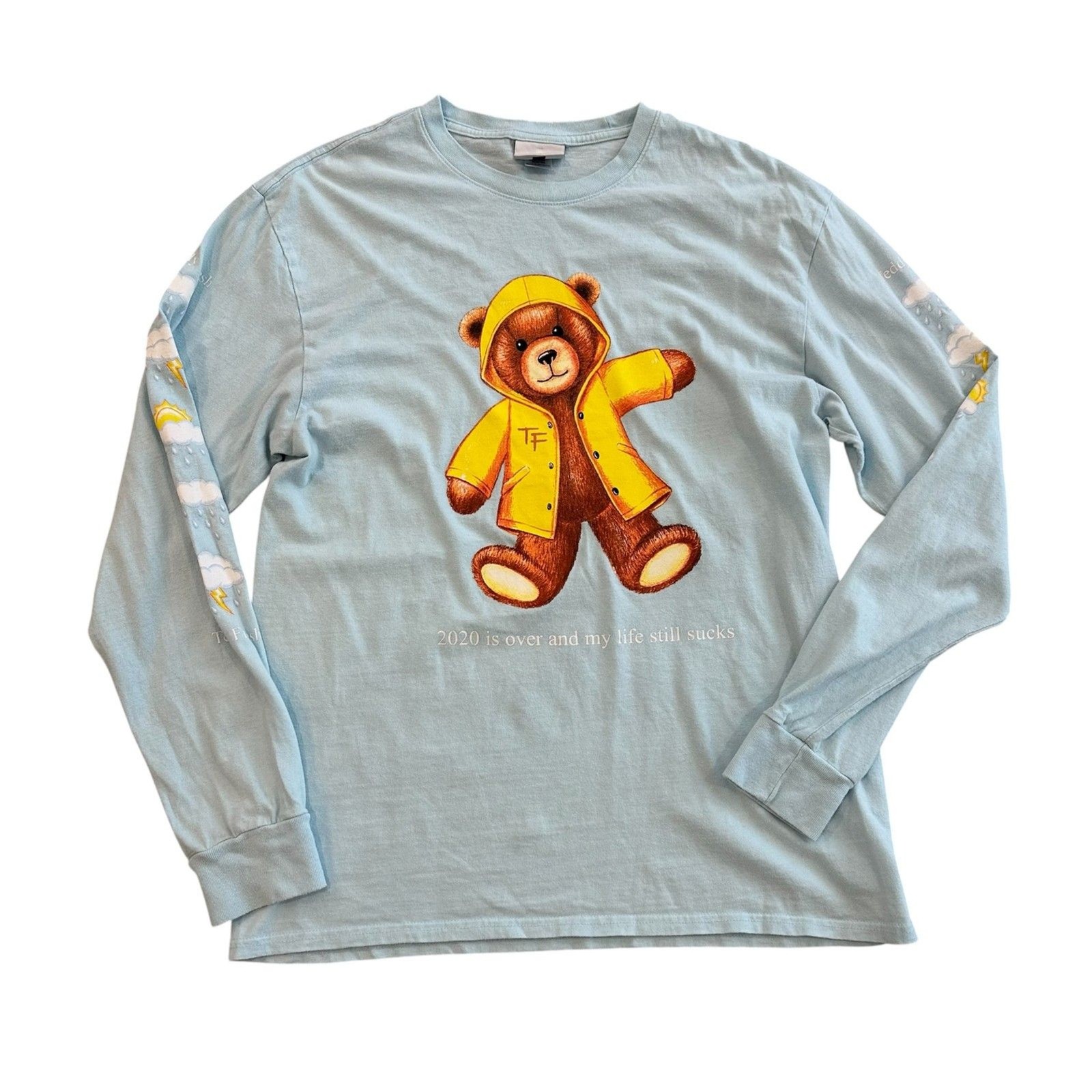 Teddy Fresh “2020 is over and my life still sucks” Long Sleeve T-Shirt Size M