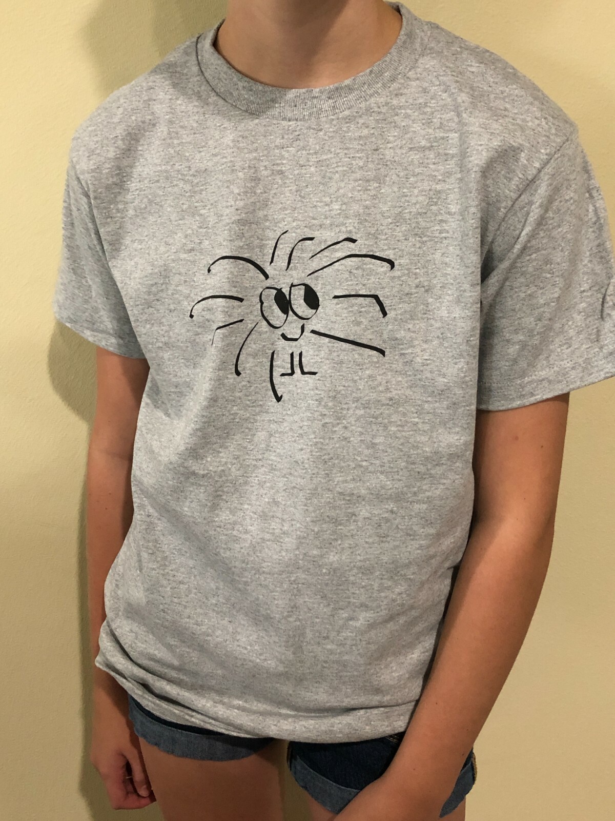 Unique Warm Fuzzy T Shirt size Gray, Quirky T Shirt Unisex, Ym -2xl