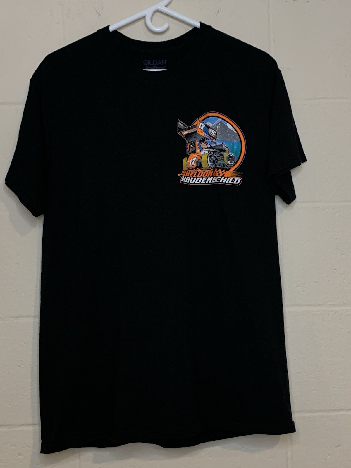 Sheldon Haudenschild Wooster OH NOS Truck Sprint Car T-Shirt L Black Racing Tee