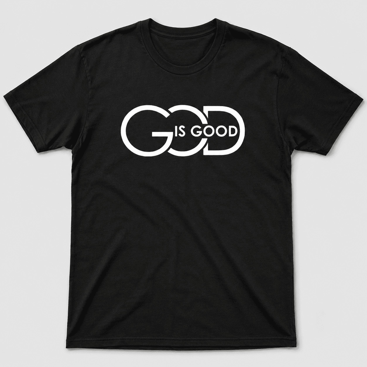 God Is Good Christian Graphic Tee – Minimalist Faith Statement T-Shirt