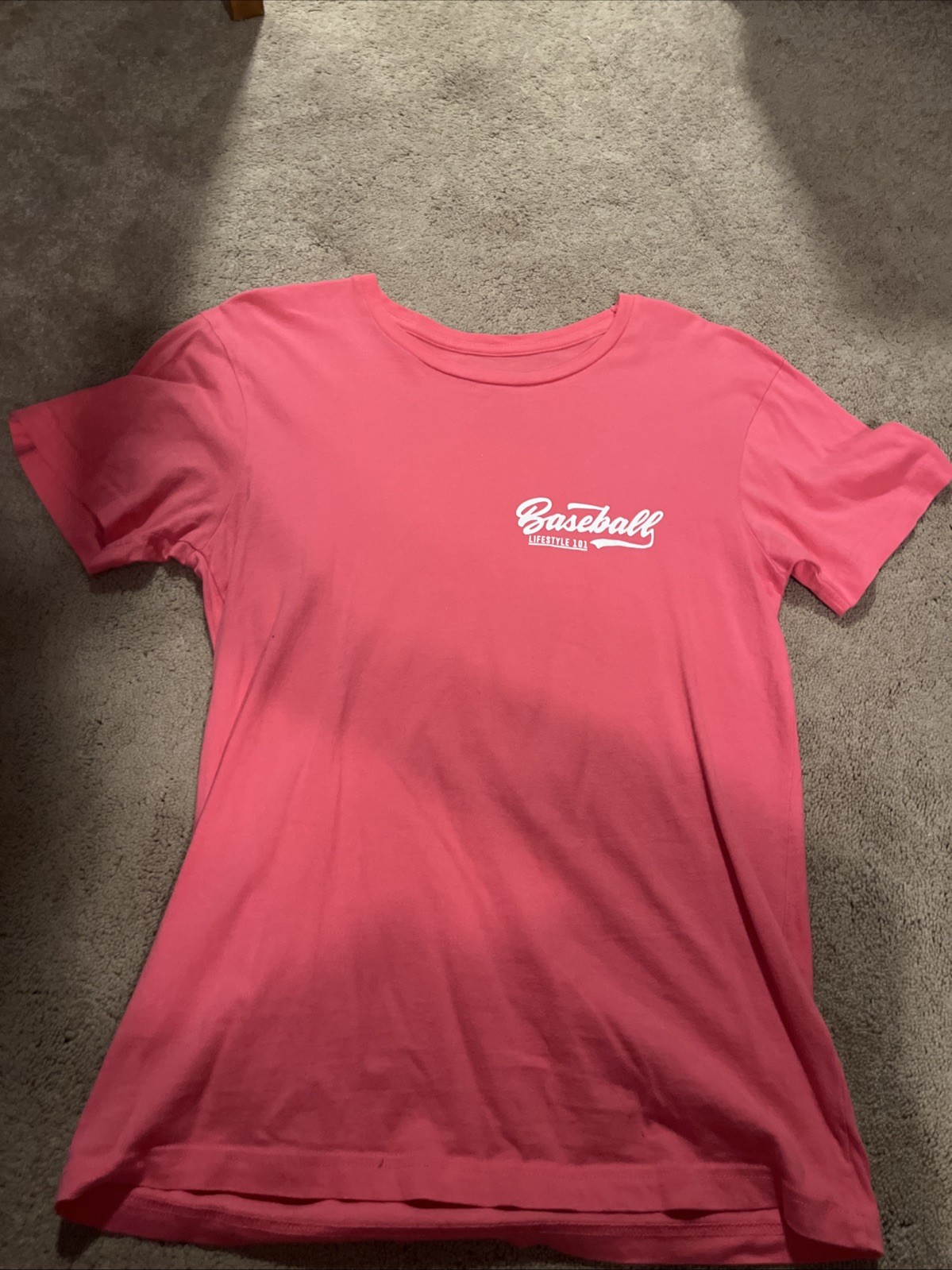 Pink Baseball Lifestyle T-Shirt