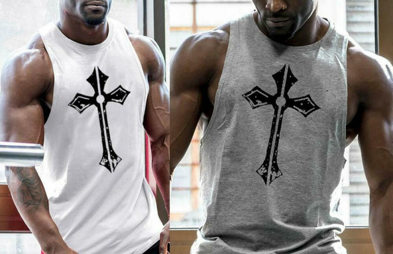 Men’s Tank Tops Bodybuilding Muscle T Shirt Sleeveless Gym Training Workout Vest