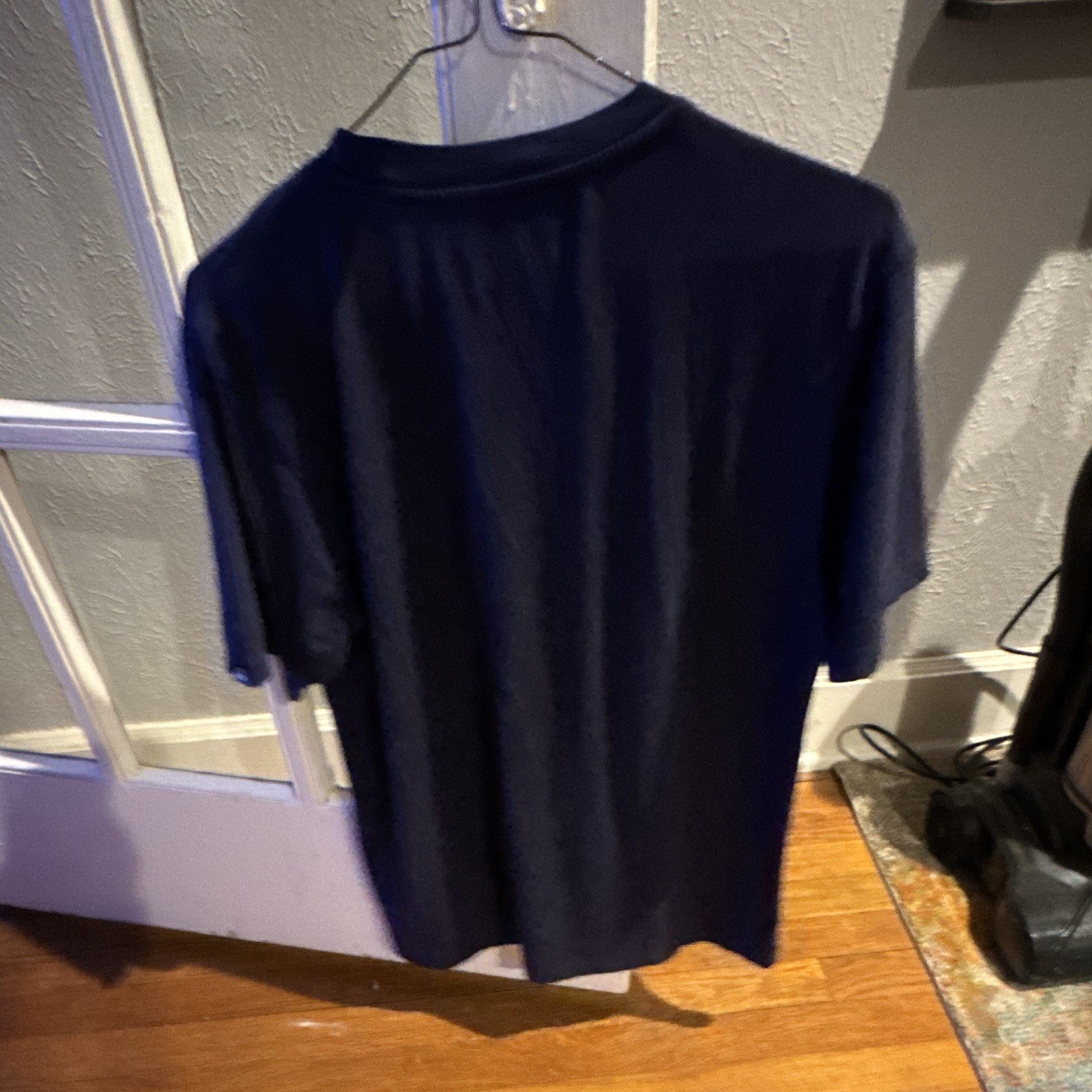 Quiksilver Men’s Navy Blue Solid Logo Crew Neck Short Sleeve T-Shirt Size M/M