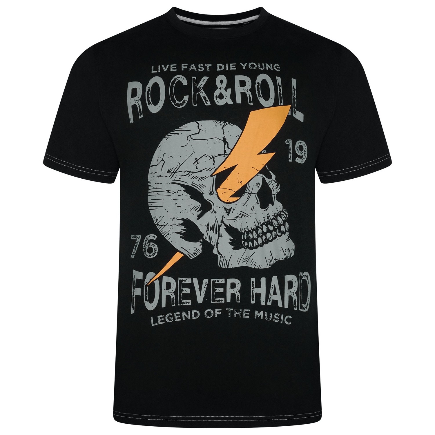 Mens KAM BIG Fashion T Shirt Short Sleeve Casual Cotton Rock N Roll Summer 2-8XL