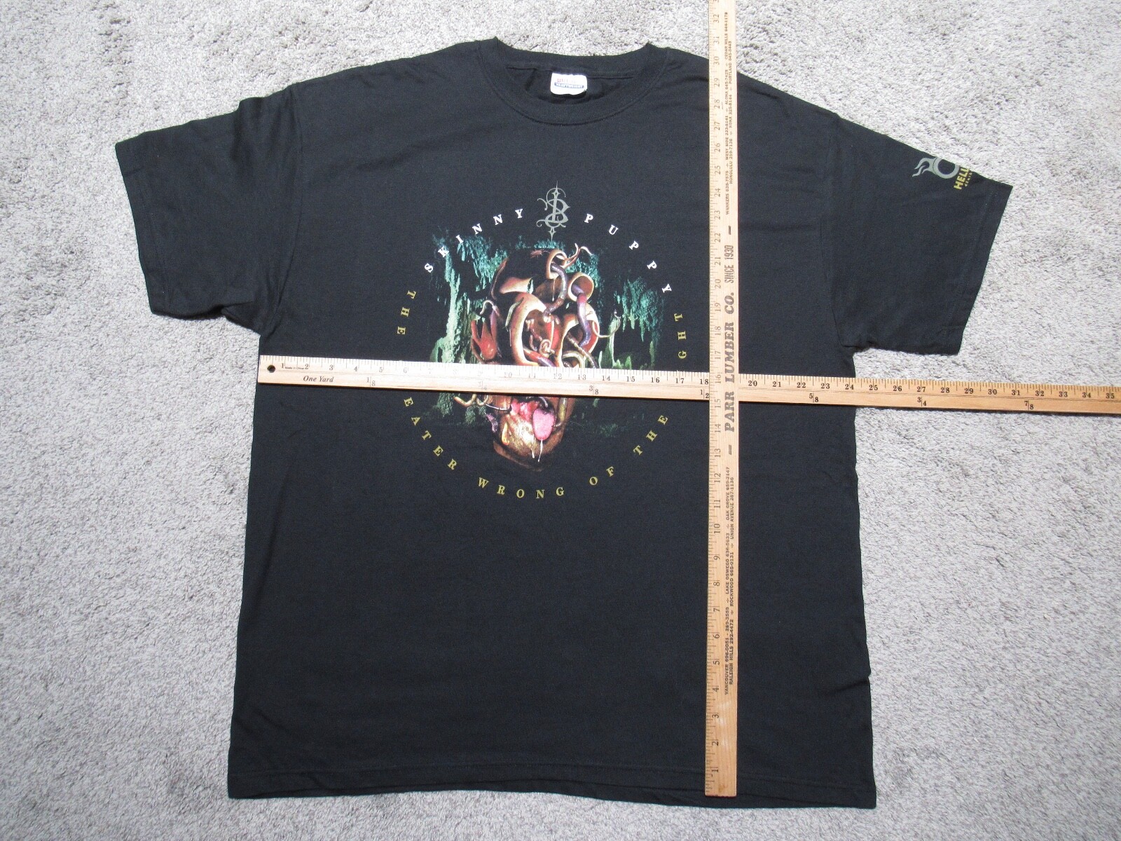 Original Vtg 2004 SKINNY PUPPY Greater Wrong Of Right T-SHIRT XL Tour Concert 04