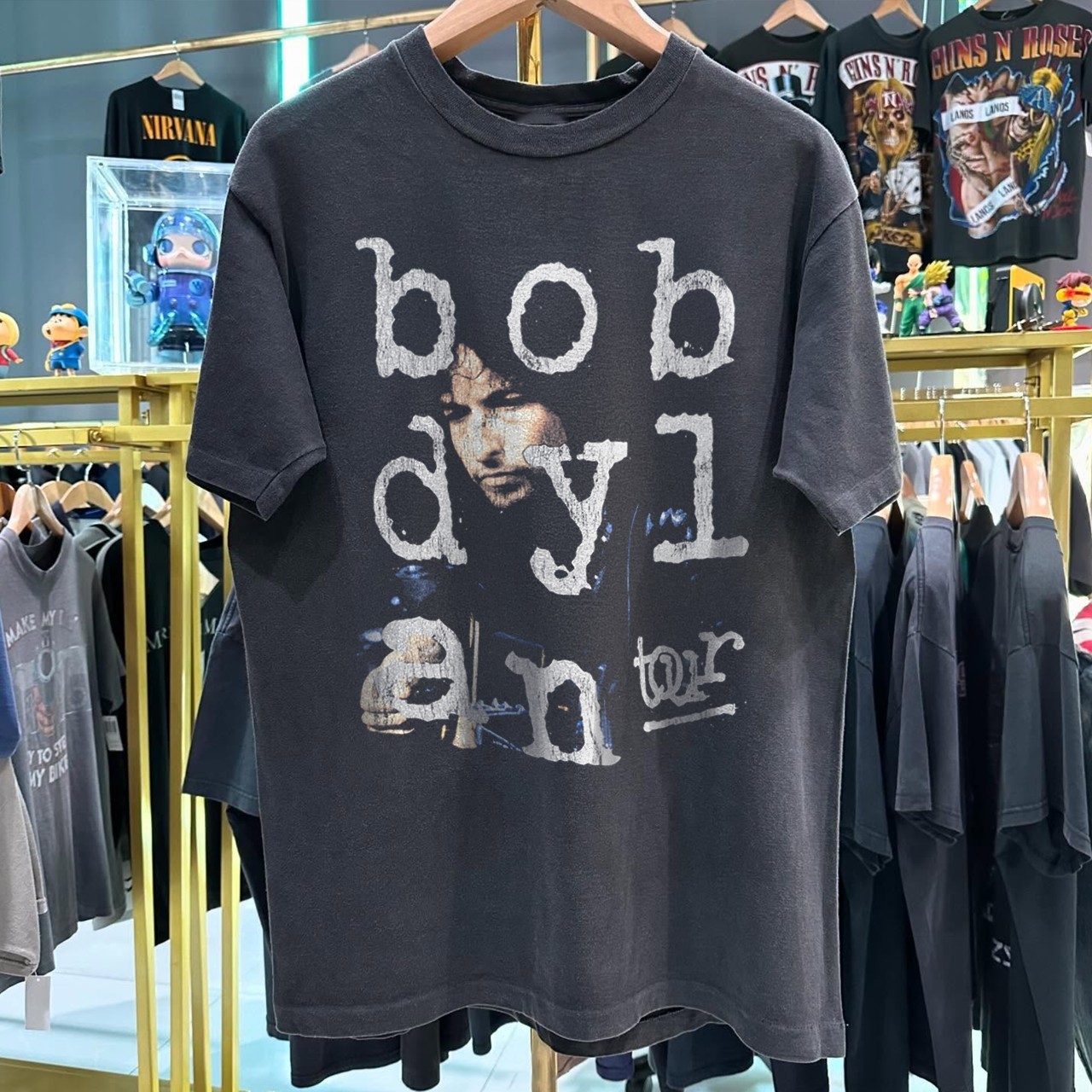 1992 Bob Dylan Never Ending Tour Rare T-Shirt Black L