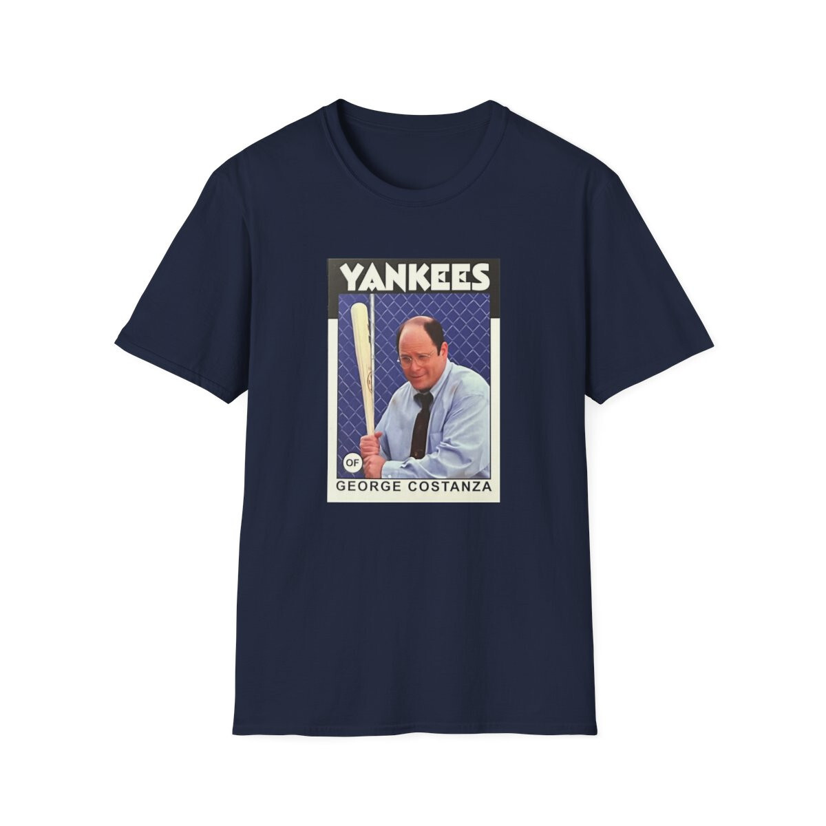 George Costanza Yankees Baseball Card T-Shirt – Unisex – Seinfeld, 90’s TV Fans