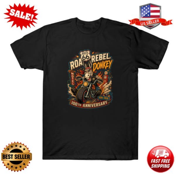Route 66 Rebel Donkey Rider T-Shirt