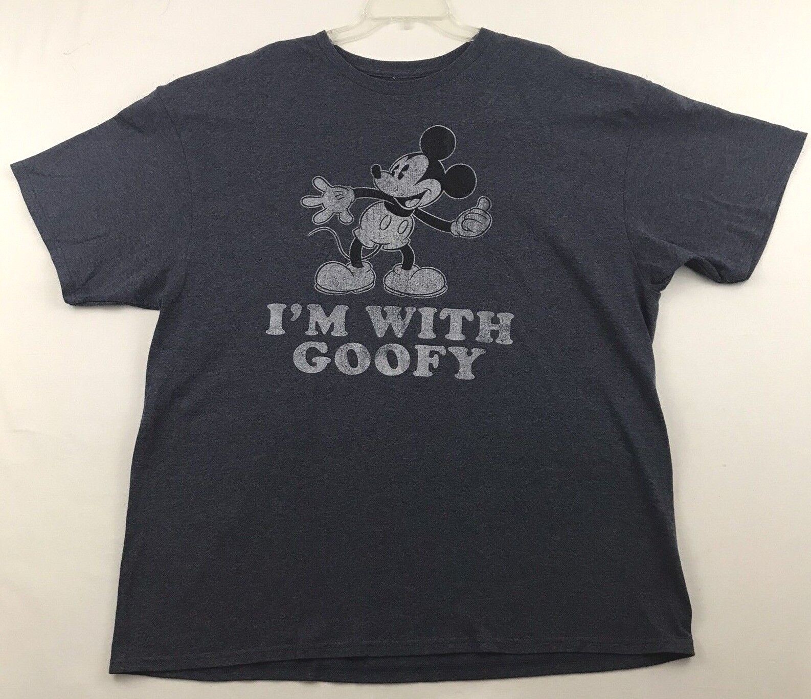 Disney Mickey Mouse I’m With Goofy Mens T-Shirt Size 2XL Gray