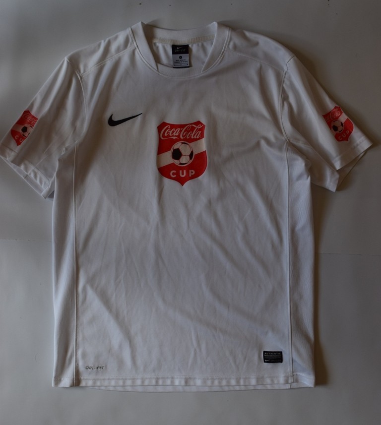 Nike Coca-Cola Cup White Football Jersey