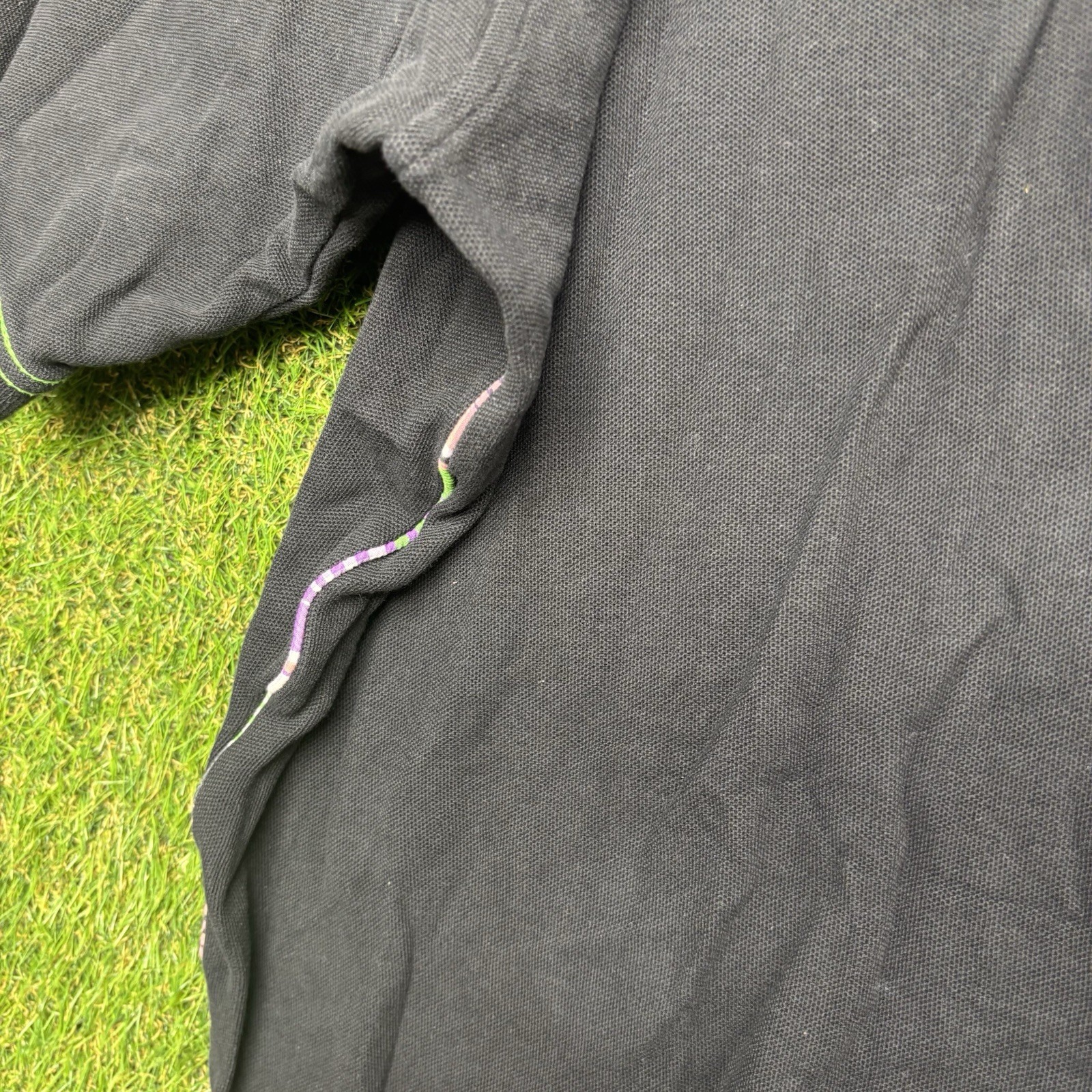 Vintage Coogi Polo Shirt Mens 4XL Black Embroidered Casual Preppy 2000s y2k