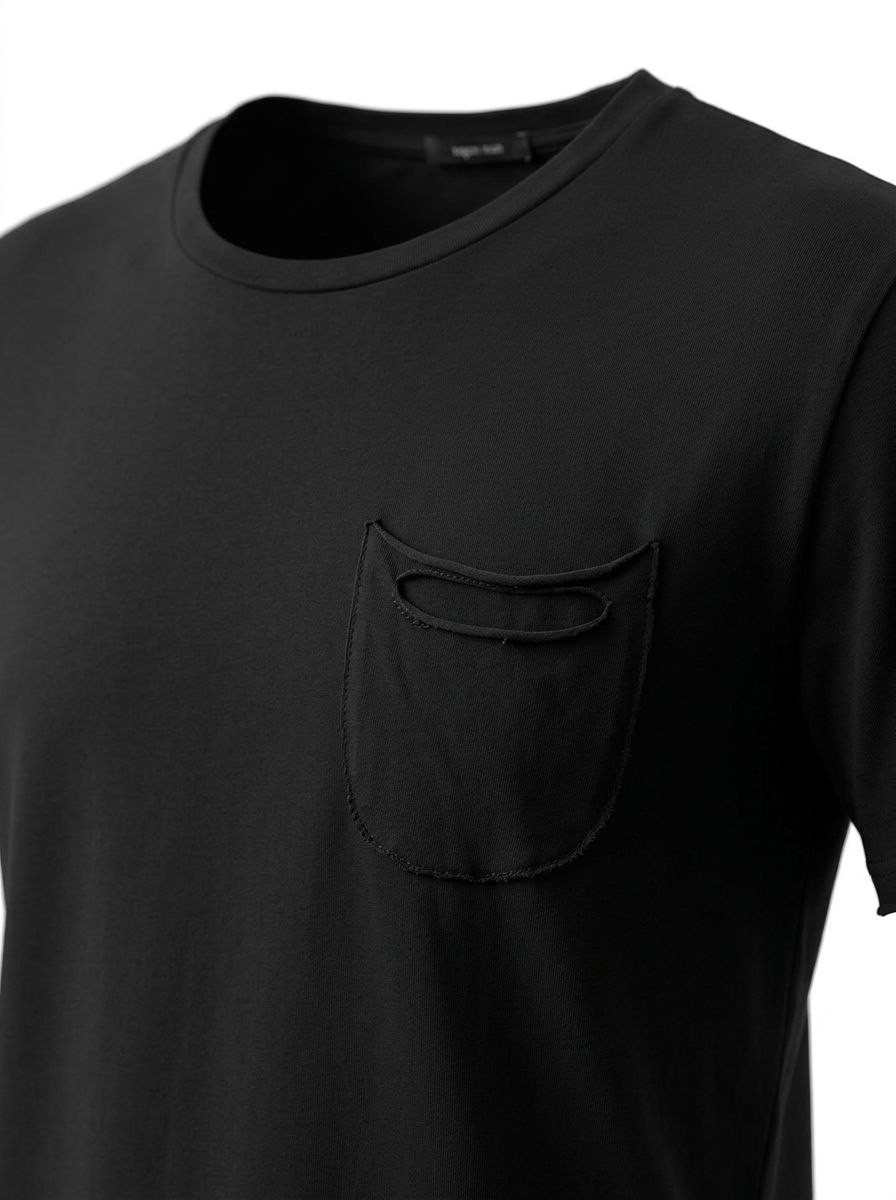 Xagon Man Balck Cotton T-shirt Made in Italy Size M