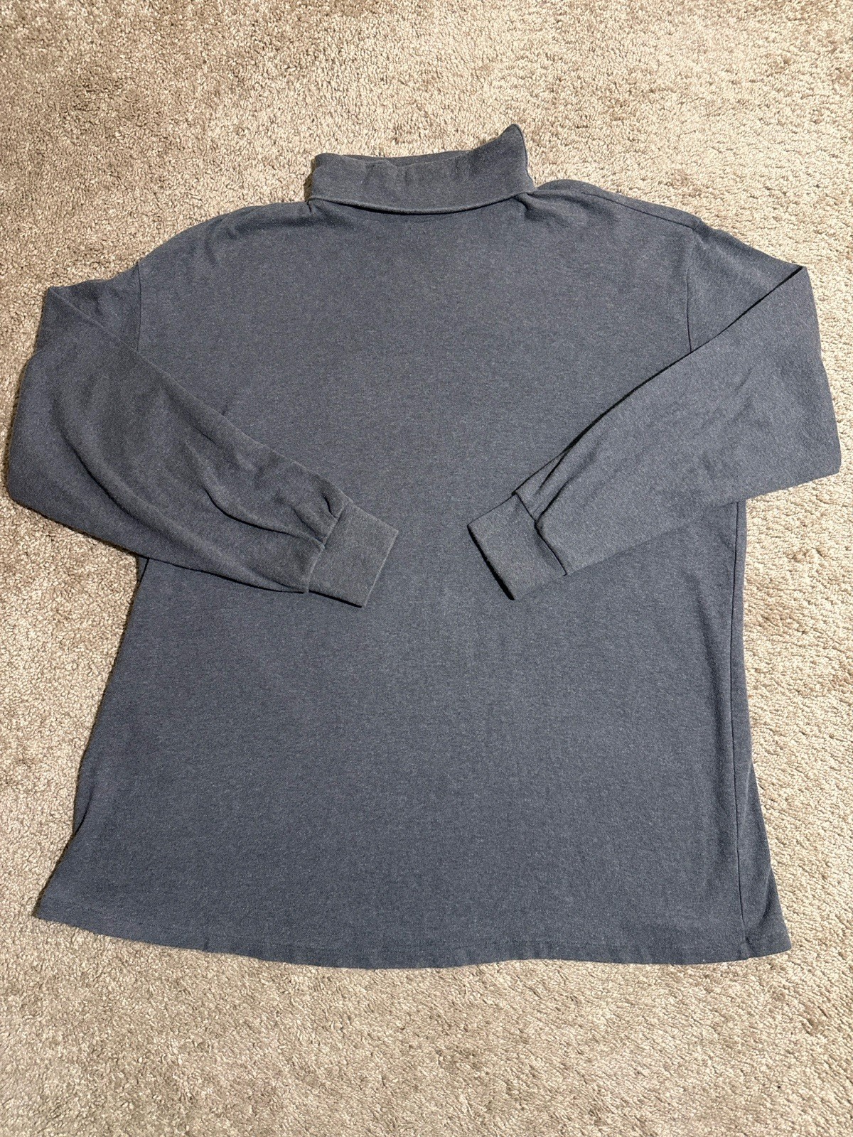 St. John’s Bay Men’s 3XLT Gray Turtleneck Shirt Long Sleeve