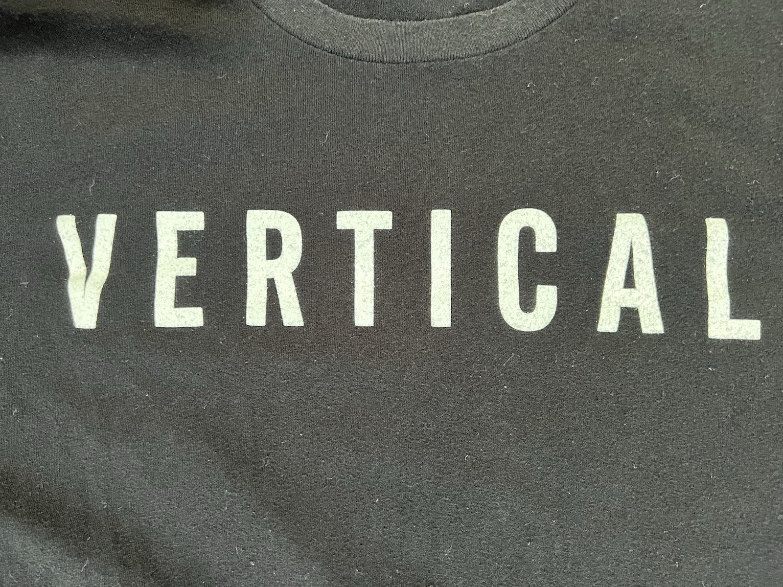Black Vertical Tshirt No Size, Measurements Available No Tag Preowned