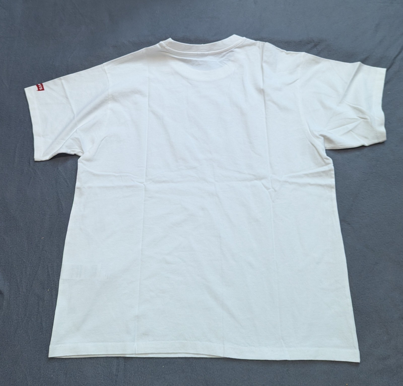 Levi’s oasis Union Jack Logo Band Shirt Mens M White