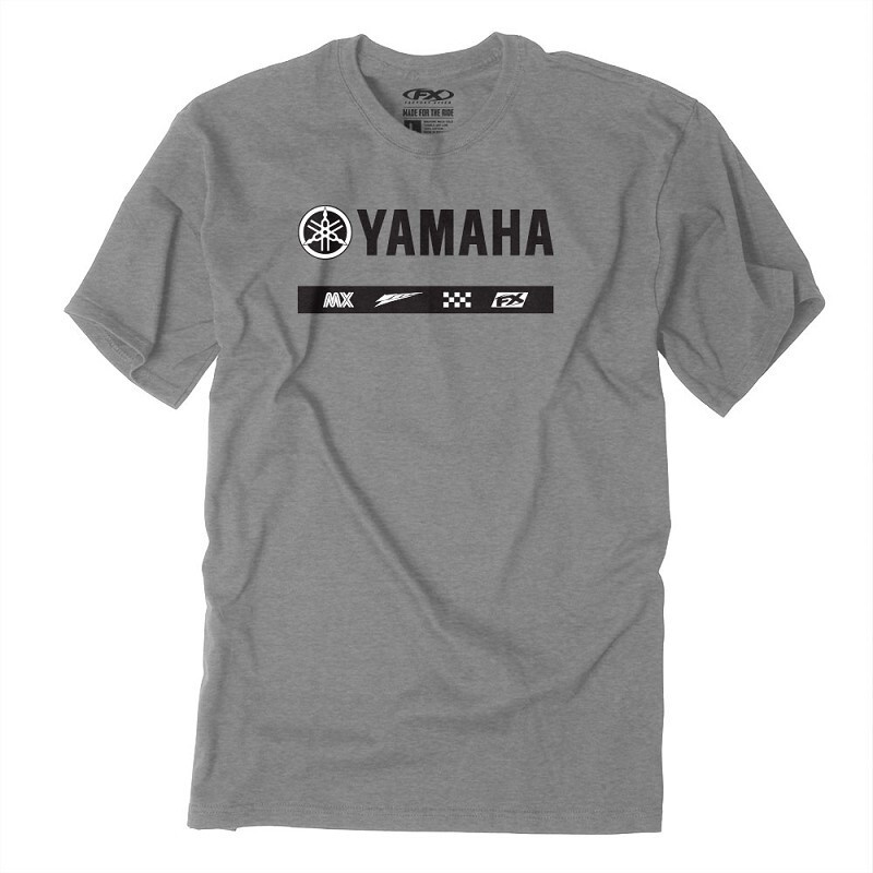 Factory Effex Yamaha Racing Alpha T-Shirt Heather Gray Licensed YZF YZ WRF TTR