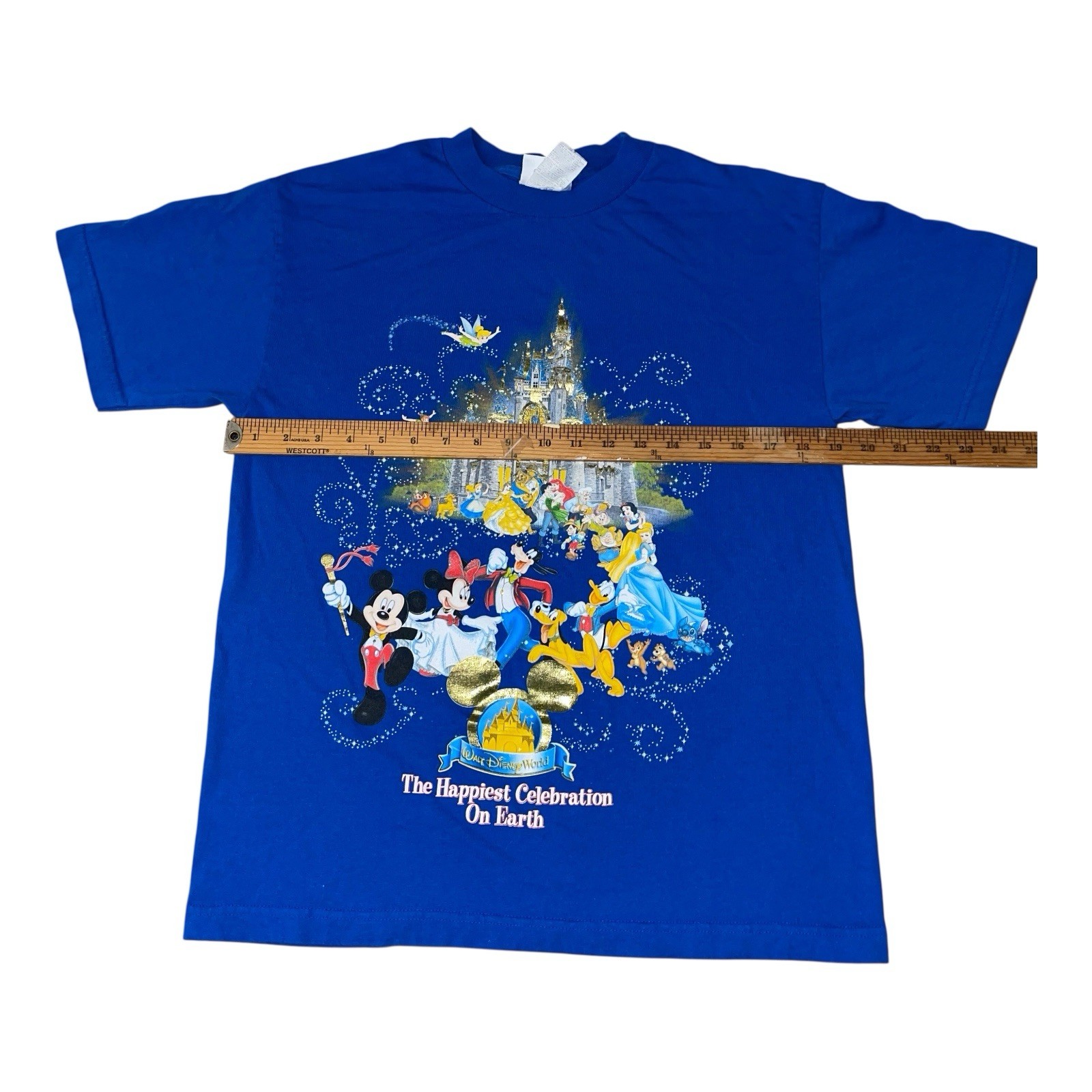 Vintage Disney World The Happiest Celebration On Earth Castle T Shirt 90s Size M