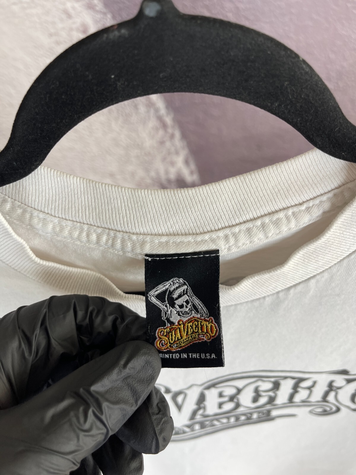 SuaVecito Pomade vintage skillet made in USA skate tee shirt