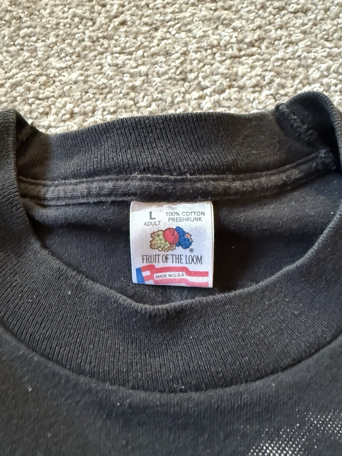 Vintage Fruit Of The Loom Seinfeld Kramer T-shirt From 1993 Size Large
