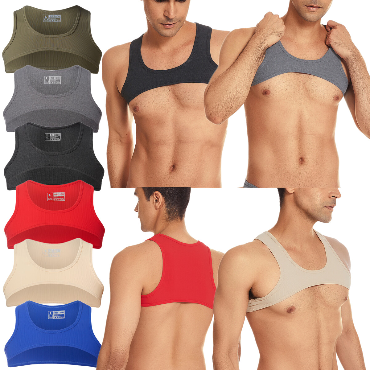 Mens Harness Tanks Tops Underwear Gay Sexy Stage Dance Showwear Male Vest Briefs