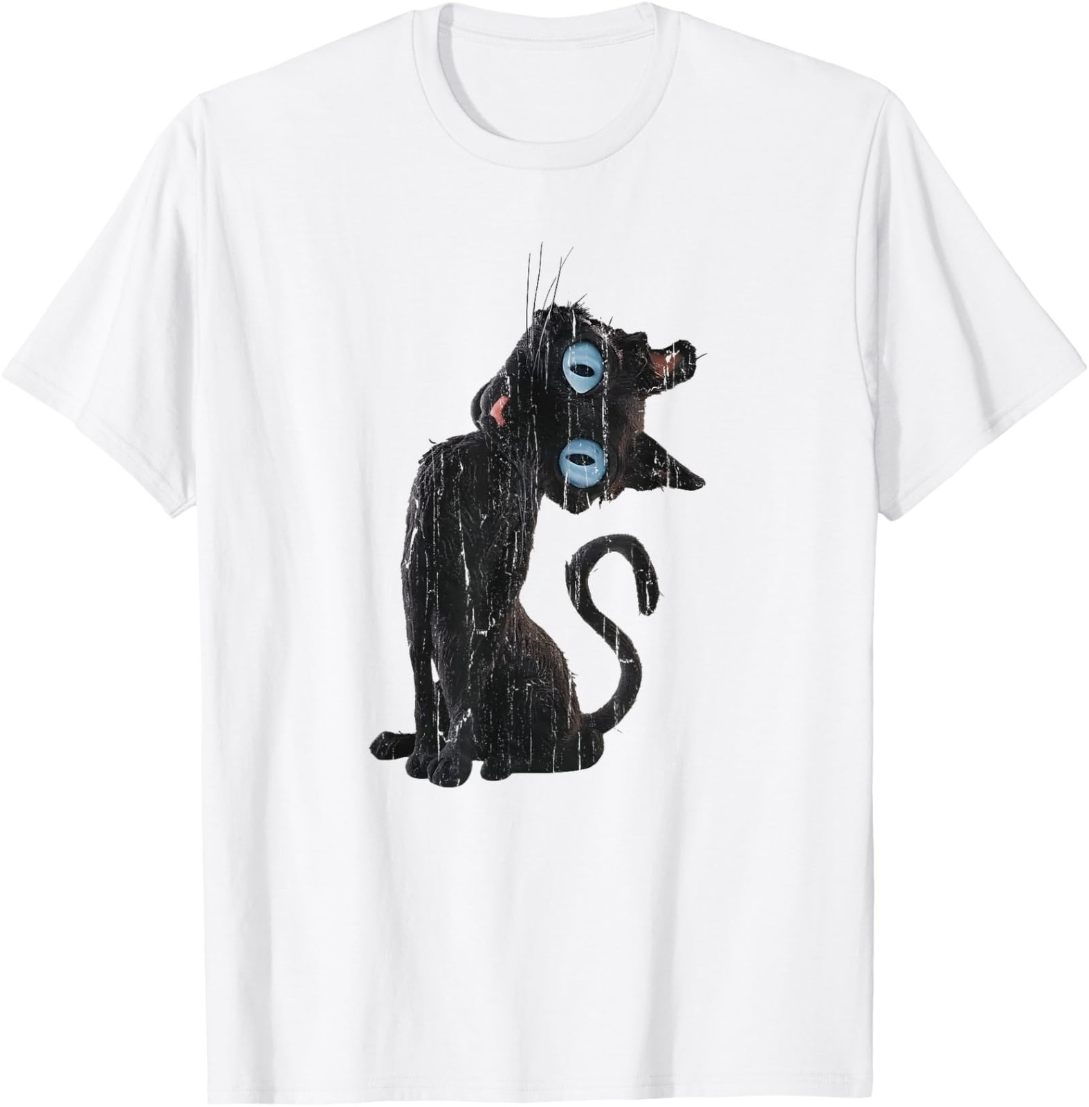 Coraline Cat, Creepy Cat, Cute Cat Meme T-Shirt