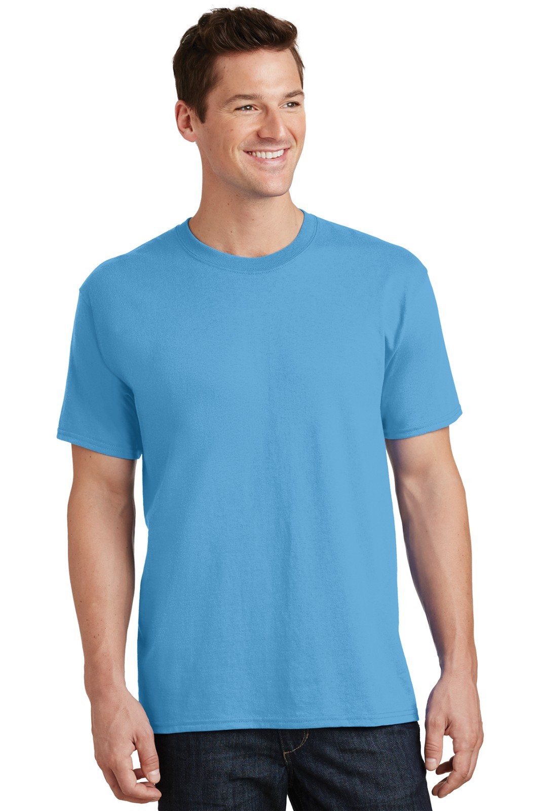 Men’s Big & Tall T-shirts Solid Colors Plain Short Sleeve Tall Tee Clothes Tops