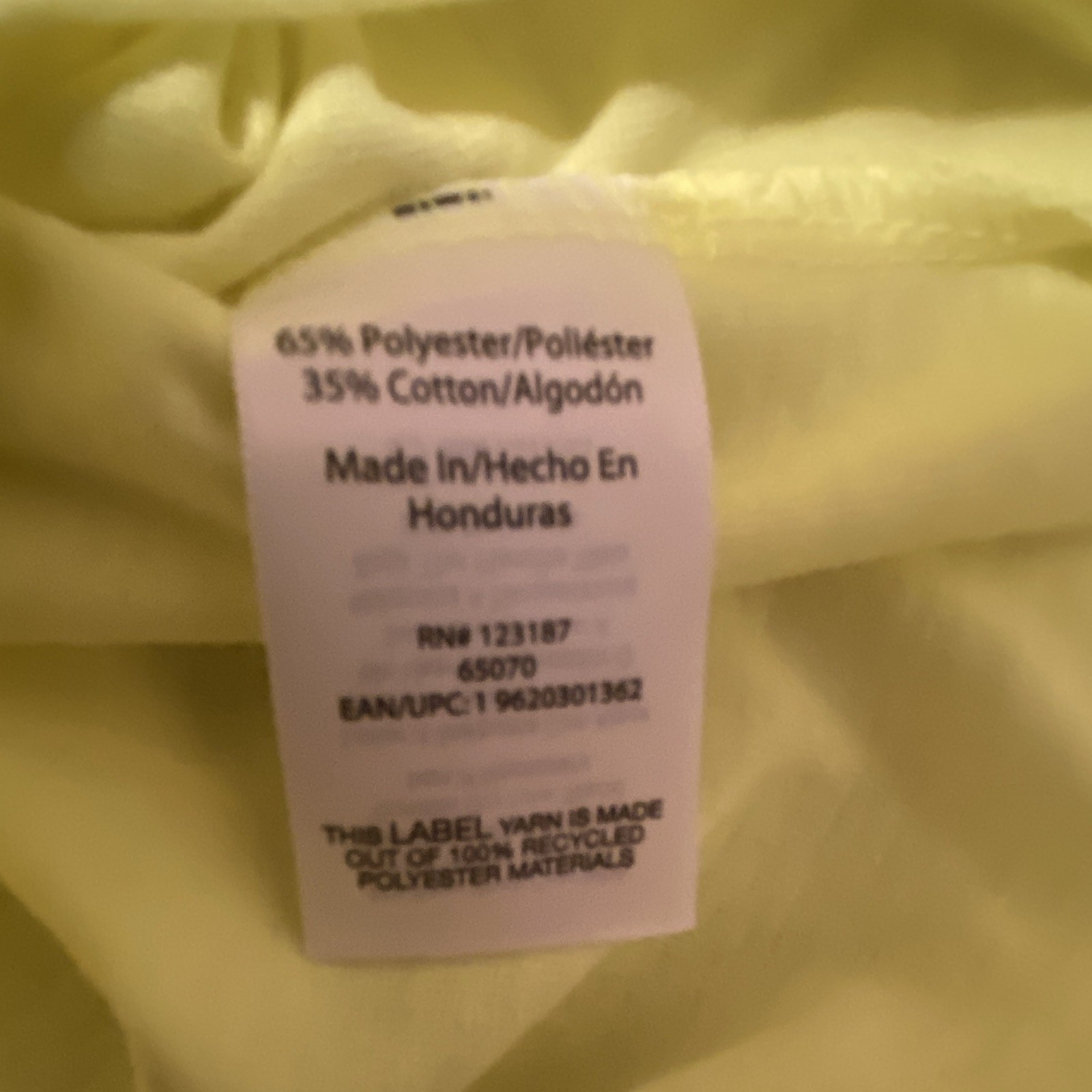 Wrangler Workwear Pocket Tee Men’s M Yellow Moisture Wicking Crew Neck T-Shirt