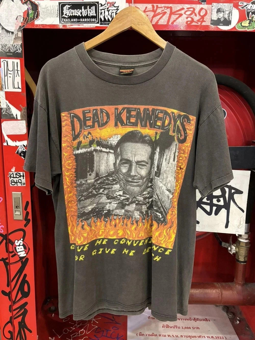 Vintage 90’s Dead Kennedys Band Rare Design Charcoal Unisex Shirt S-5XL