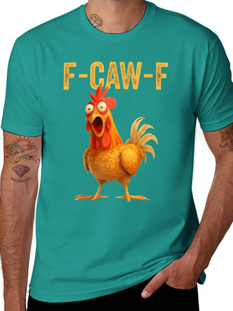 Cotton Unisex Funny F-Caw-F Chicken shirts, FCAWF Chicken T-Shirt