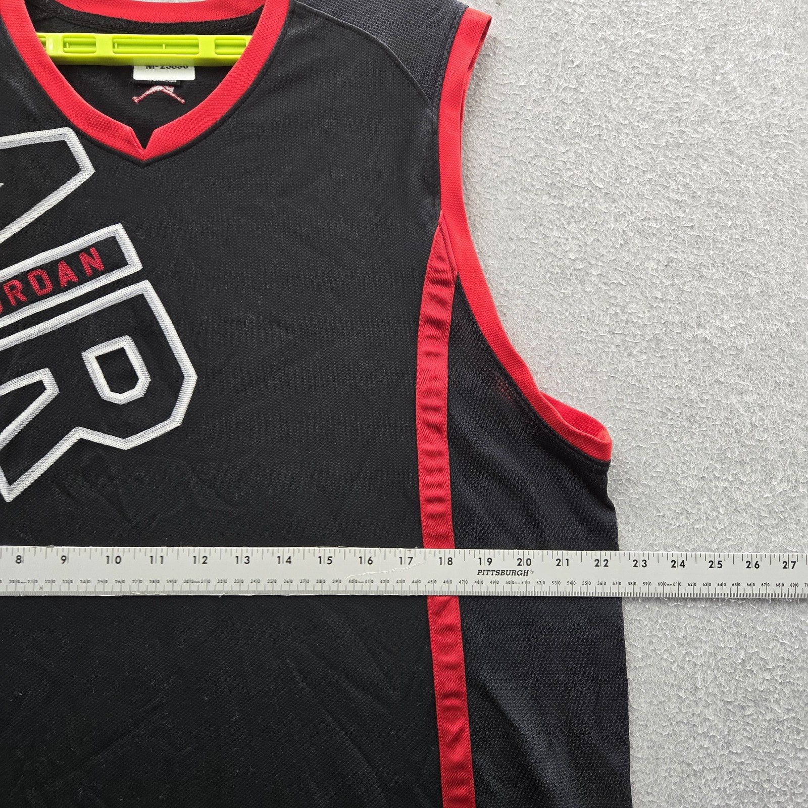 Air Jordan Men Jersey L/G Black Embroidered Logo Basketball Y2K