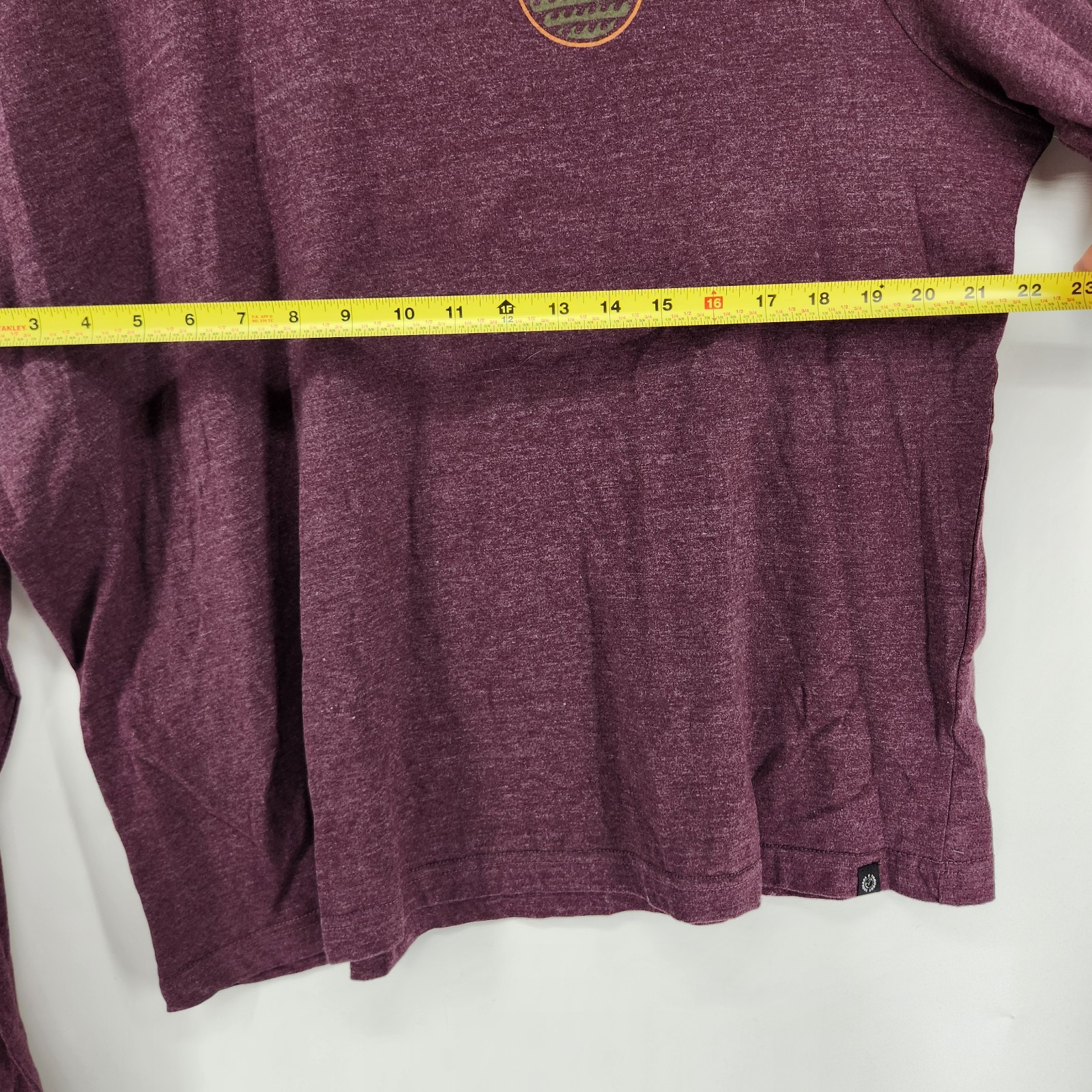 Threads 4 Thought Men’s Burgundy XL Round Horizon Graphic Long Sleeve Tee NWT